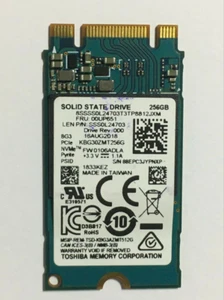 Toshiba BG3 KBG30ZMT256G 256GB KBG30ZMT128G 128GB PCIe3.0x2 NVMe M.2 2242 SSD - Afbeelding 1 van 5