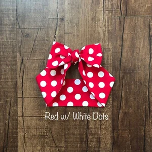 Handmade Retro Bow Top Headband Miranda Hair Wrap Rockabilly Hair Scarf 1950s - Picture 1 of 44