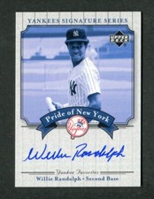 Willie Randolph Pride of New York Yankee Signature Series Signed Baseball Card