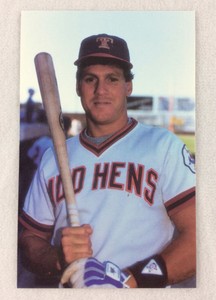 1986 Geraldo Lomastro, Toledo Mud Hens TCMA Stars of the Future Color Postcard