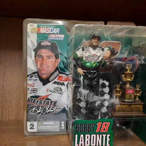 Action #18 Bobby Labonte 2004 Statue & Action Figure  McFarlane Series 2 New Cover