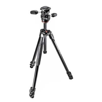 Manfrotto MK290XTA3-3W 290 Xtra Aluminum Tripod with 804 3-Way Pan/Tilt Head - Image 1 of 4
