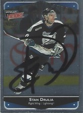 STAN DRULIA - UD Ultimate Victory 1999-00 No. 81 Lightning - Original Signed