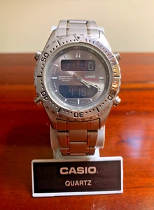 Vintage CASIO Timber Cruiser TIC-110 ANA-DIGI Steel Diver Watch Rare JDM G-Shock - Picture 1 of 12