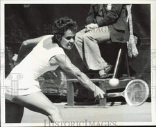 1975 Press Photo Evonne Goolagong competes at New York tennis championship