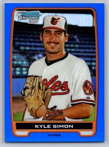 2012 Bowman #BCP56 Kyle Simon 197/250 Chrome Prospects Blue Refractors