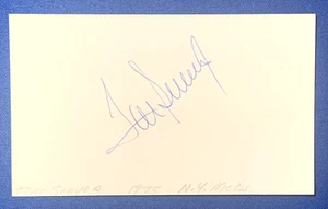Tom Seaver HOF Autographed 3x5 Index Card 3x Cy Young Award New York Mets - Picture 1 of 3