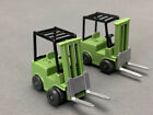 2X HO Scale Wiking Forklifts ME Green HO2708 LZ