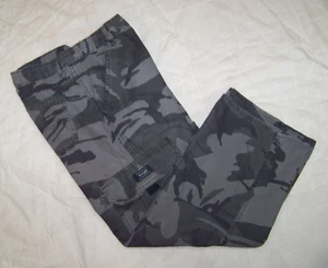 Boys Wrangler Gray Camo Cargo Pants - 12 Husky - Picture 1 of 8