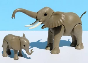 Playmobil 7017 Mother & Baby Elephants Large & Small African Safari 3493 7995 - Picture 1 of 12