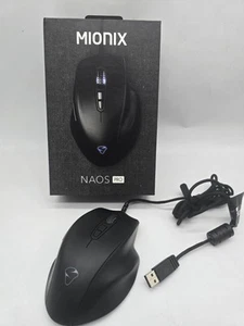 Mionix NAOS PRO Wired Gaming Mouse, 19K DPI Optical Sensor with 400 IPS, Kail... - Picture 1 of 7