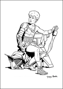 Jacques Martin Alix Gladiateur  Tirage n&b format A4 - Picture 1 of 1