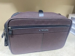 Vintage Samsonite 16" Carry On Bag Silhouette 5 Suitcase Purp Adj Shoulder Strap - Picture 1 of 10