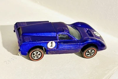 Vintage Hot Wheels Redline 1968 Ford J Purple, EARLY RUN, NO PEG STOP - Image 1 of 4