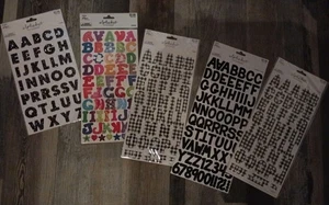 Paper Studio Letter Shimmer Alphabet Stickers Lot New  - Picture 1 of 3