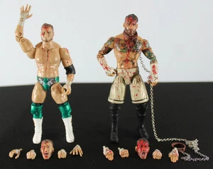 AEW Blood & Guts Collare per Cani Match CM Punk MJF Impareggiabile Completo Figure Sciolte - Foto 1 di 9