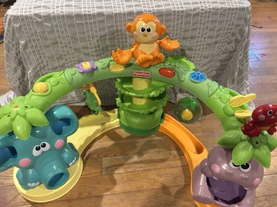 Fisher Price Go Baby Go! Crawl & Cruise Musical Jungle RARO Funcionando LEER Foto 1 de 4