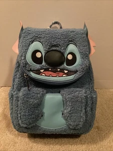 LOUNGEFLY DISNEY STITCH PLUSH COSPLAY MINI BACKPACK~ WITH TAGS~ BRAND NEW - Picture 1 of 7