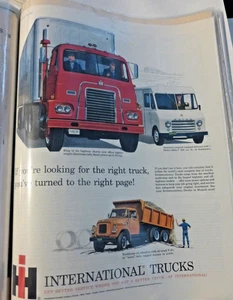 VTG Print Ad Model International Trucks IH White Delivery Truck - Picture 1 of 1