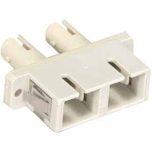 ST to SC Duplex Multi Mode Fiber Optic Optical Coupler Adapter Connector Plastic - Picture 1 of 1
