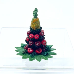 Vintage Dollhouse Miniature Apple Cone and Pineapple Cone Artisan Barbara Bailey - Picture 1 of 8