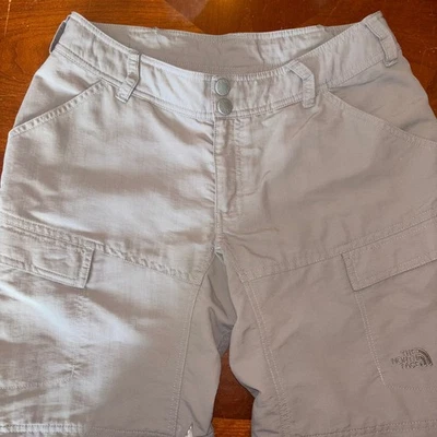 North Face | женский размер 6 | трансформируемые туристические брюки на молнии ноги | серый - Изображение 1 из 4