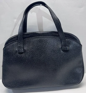 Bergdorf Goodman Damen Handtasche Geldbeutel Schwarz Gold Hardware Top Griff Vintage - Bild 1 von 7