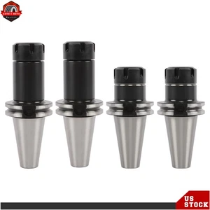 CAT40-ER25 Collet Chucks short & long 0.0001 Runout-TOTAL 4 Pack Tool Holder New - Picture 1 of 13