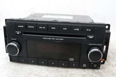 Dodge Caravan OEM único CD radio Am/Fm 5091301 RES mp3 AUX 12-18 Town Country Foto 1 de 4