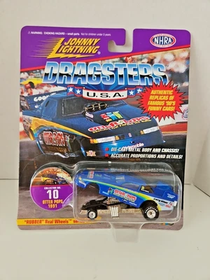 Johnny Lightning 1991 Otter Pops #10 Ed McCulloch Olds Dragsters EE. UU. Azul 1:64 Foto 1 de 4