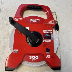 Milwaukee 300 piedi fibra di vetro bobina aperta nastro lungo protezione grime lama tergicristallo. W 0051 - Foto 1 di 3