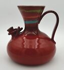 Vintage Sara Hand Painted Hand Made In Italy Large Pottery Pitcher, Vase