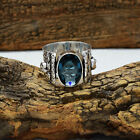 Fabulous iloite Topaz Gemstone 925 Sterling Silver Handmade Band Ring all Size