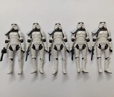 lot of 5 Hasbro Star Wars Stormtroopers  action figure w gun 3.75" - Image 1 of 4