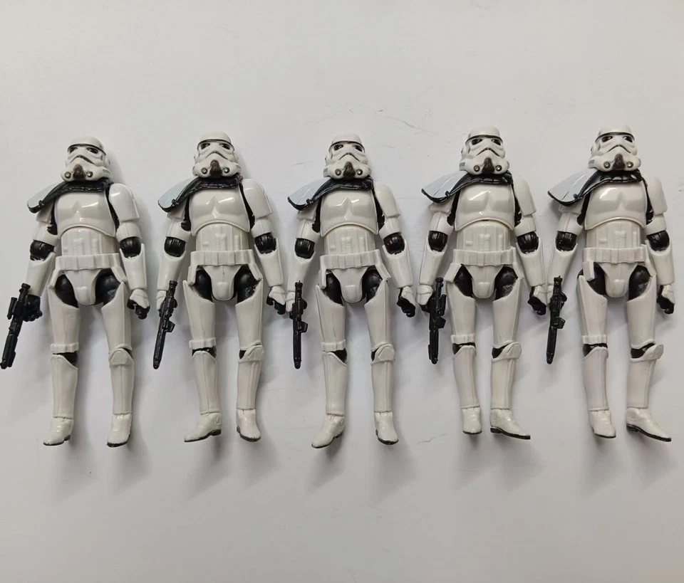lote de 5 figuras de acción Hasbro Star Wars Stormtroopers con pistola 3,75" Foto 1 de 4
