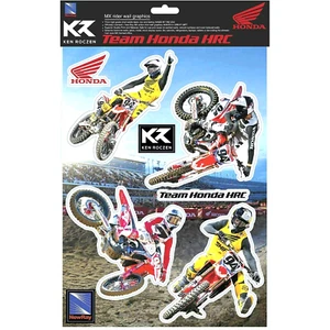 Team Honda USA Supercross AMA Ken Roczen Wall Graphics Vinyl Stickers NEW RAY - Picture 1 of 3