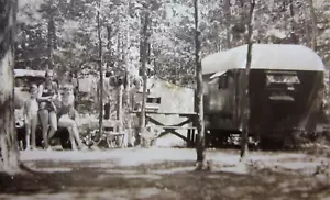 Foto rimorchio camper Budd Lake NJ vintage campeggio resort campeggio anni 30-40 - Foto 1 di 4