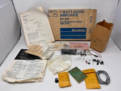 Heathkit Vtg Rare Model SK-104 Amplifier Learn Design Of Audio Complete Open Box - Image 1 of 4