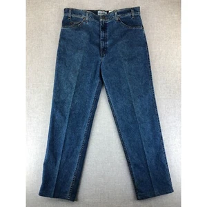 VTG 90s Levis 540 Relaxed Fit Wrinkle Free Jeans Mens 38x32 Blue Denim Brown Tab - Picture 1 of 13