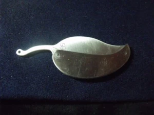 New Silver Leaf Folding Pocket Knife With Key Ring FREE SHIPPING - Picture 1 of 4
