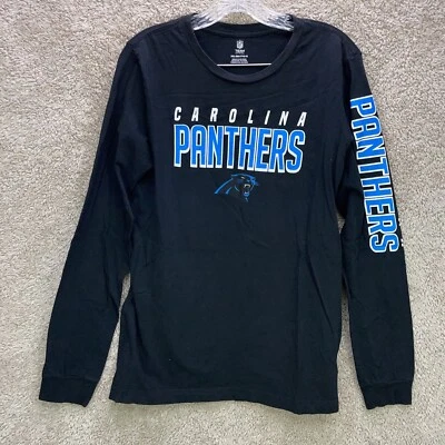 Carolina Panthers Womens Size 2XL XXL NFL Long Sleeve Black Super Bowl Shirt  - Image 1 of 4