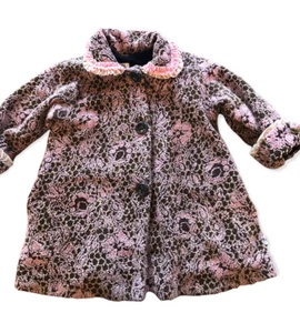 6 Corky & Company Mädchen Swing Mantel rosa braun Fleece gefüttert Jacke - Bild 1 von 9