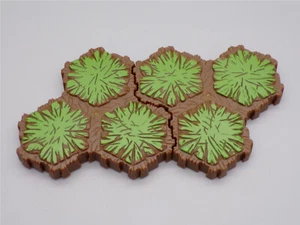 Heroscape - Gras Geländefliese x 2 (3 Sechskant) - Bild 1 von 1