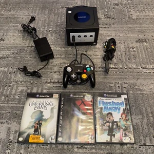 Official OEM Nintendo GameCube System Black With Games Spider-Man & More Tested - Picture 1 of 14