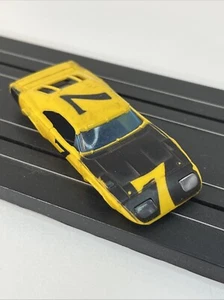 AFX Dodge Daytona Charger Yellow No. 7 Slot Car Body 1/64 DAMAGED - Picture 1 of 6
