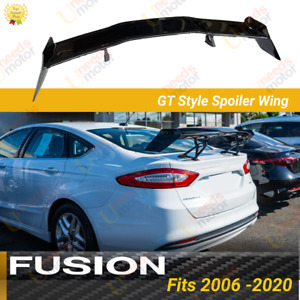 Fits 2006-2020 Ford Fusion Race GT Style Glossy Black Rear Trunk Spoiler Wing