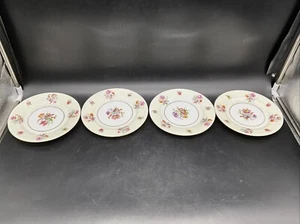 4 Vtg. Chateau China Czechoslovakia Floral Salad Plates 7 3/4” Wide - Picture 1 of 10