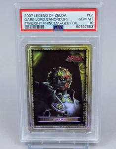 2007 Legend of Zelda Twilight Princess Gold Foil *Dark Lord: Ganondorf* PSA 10 - Picture 1 of 3