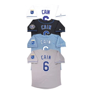 Lorenzo Cain Kansas City Royals Home/Road/Alternate Men's Jersey w/ Patch - Picture 1 of 17