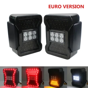 Luces de freno LED ahumadas para Jeep Wrangler JK 07-17 luces traseras señal de giro euro - Imagen 1 de 10